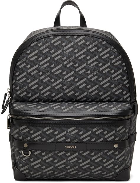 versace gray backpack|Versace backpacks for men.